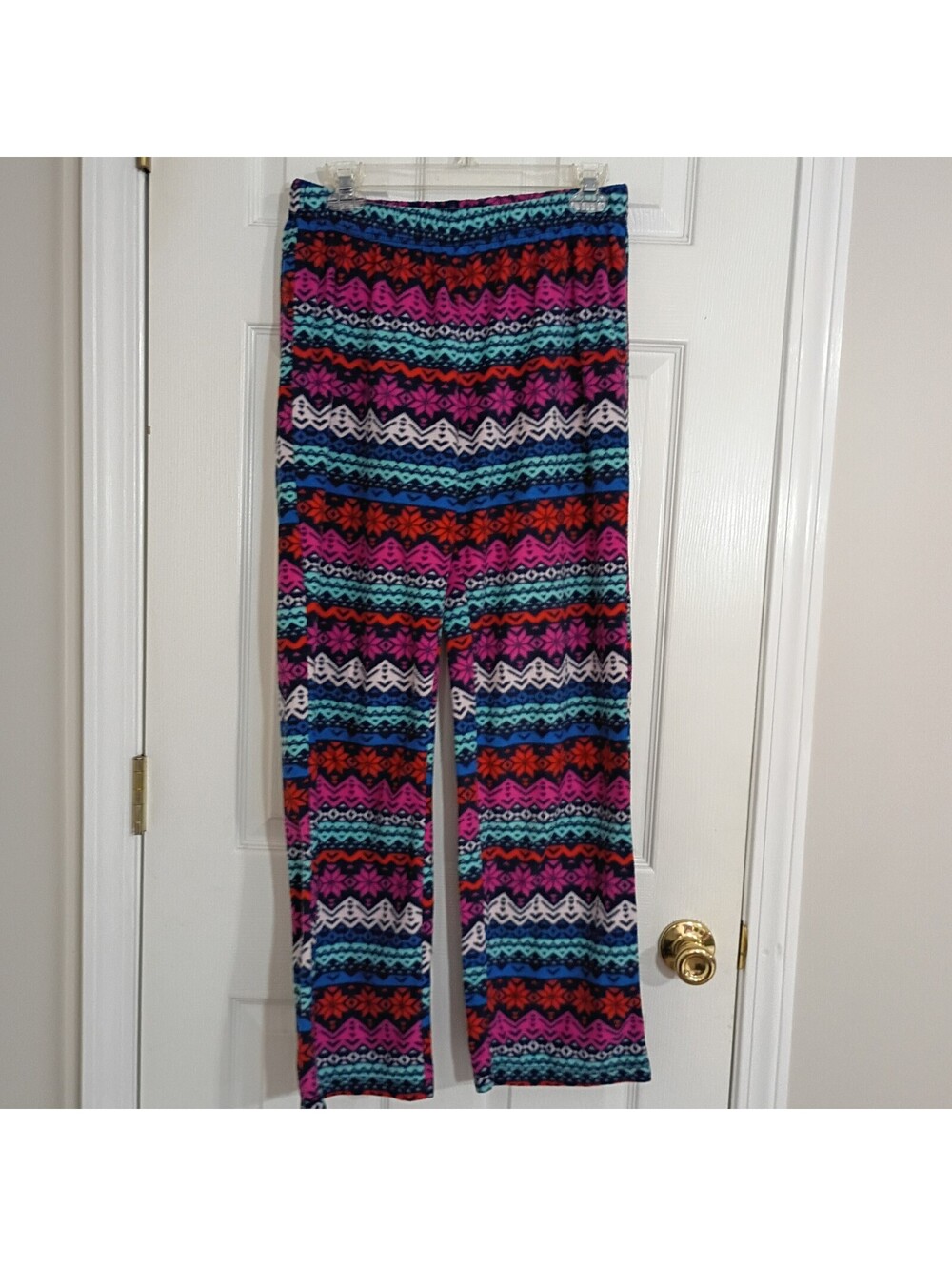 Sleep Chic Multicolor Patterned Lounge Pants